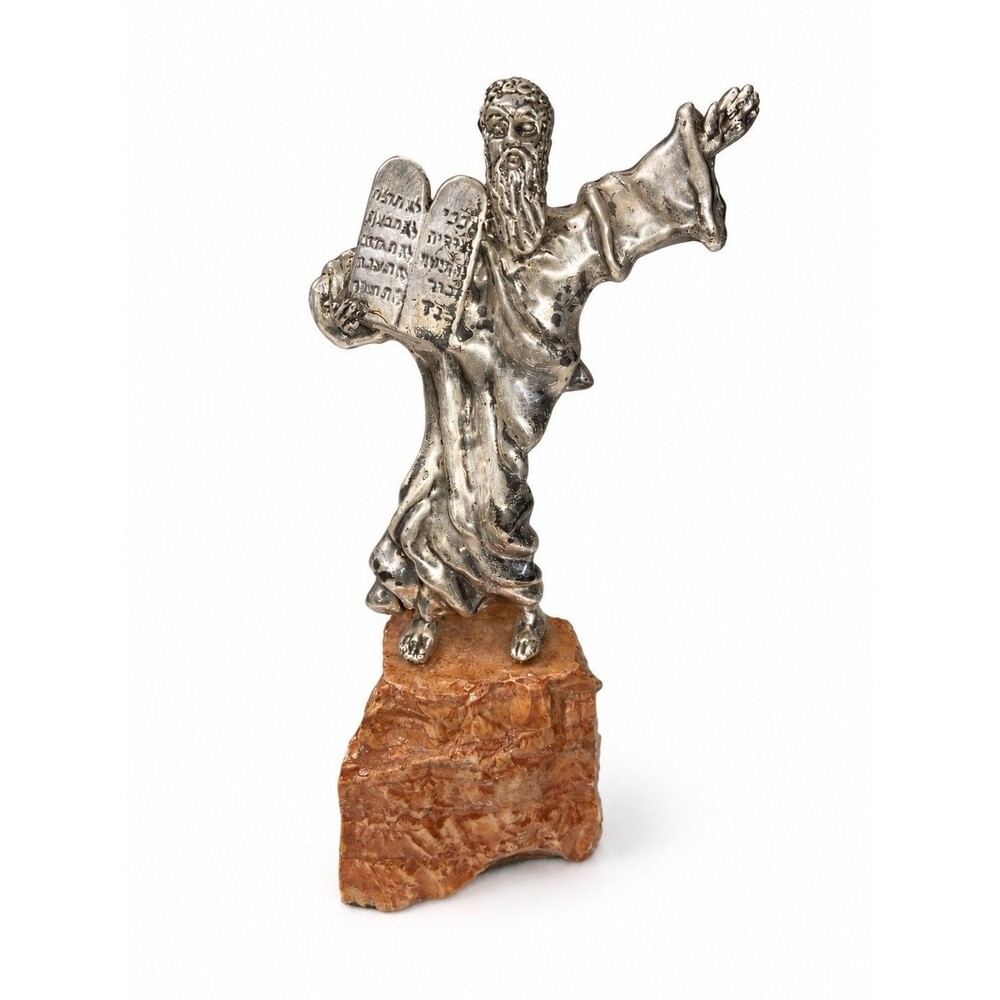 Vtg Moses And The Ten Commandments Sterling Silver Figure 8.5β